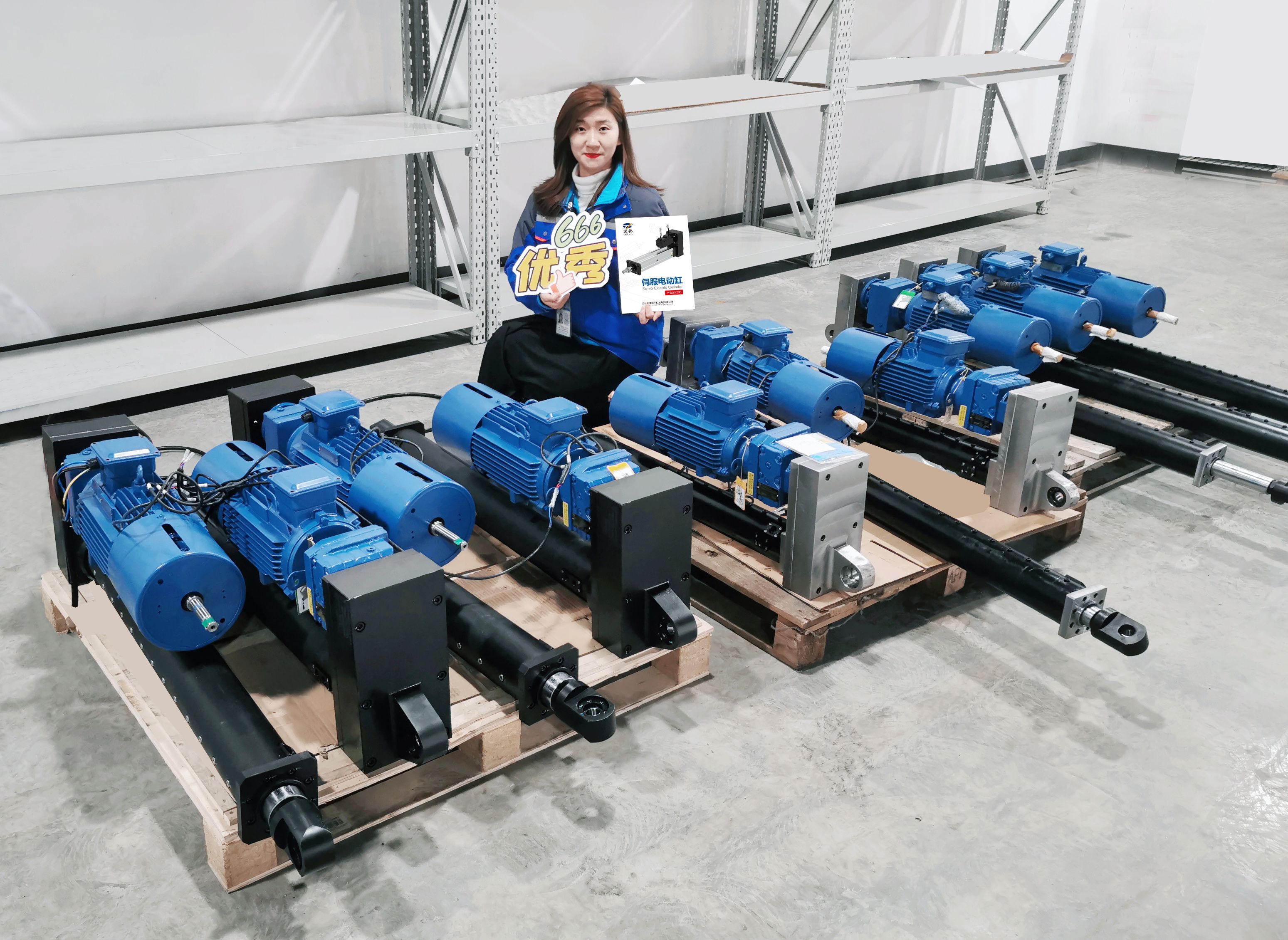 重墩墩的重負載伺服電動缸來啦